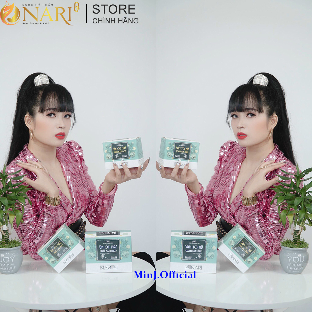 Sâm Tố Nữ collagen Nari dưỡng nhan an thần ổn định nội tiết tố giảm lão hóa giữ lửa hạnh phúc 28 Gói