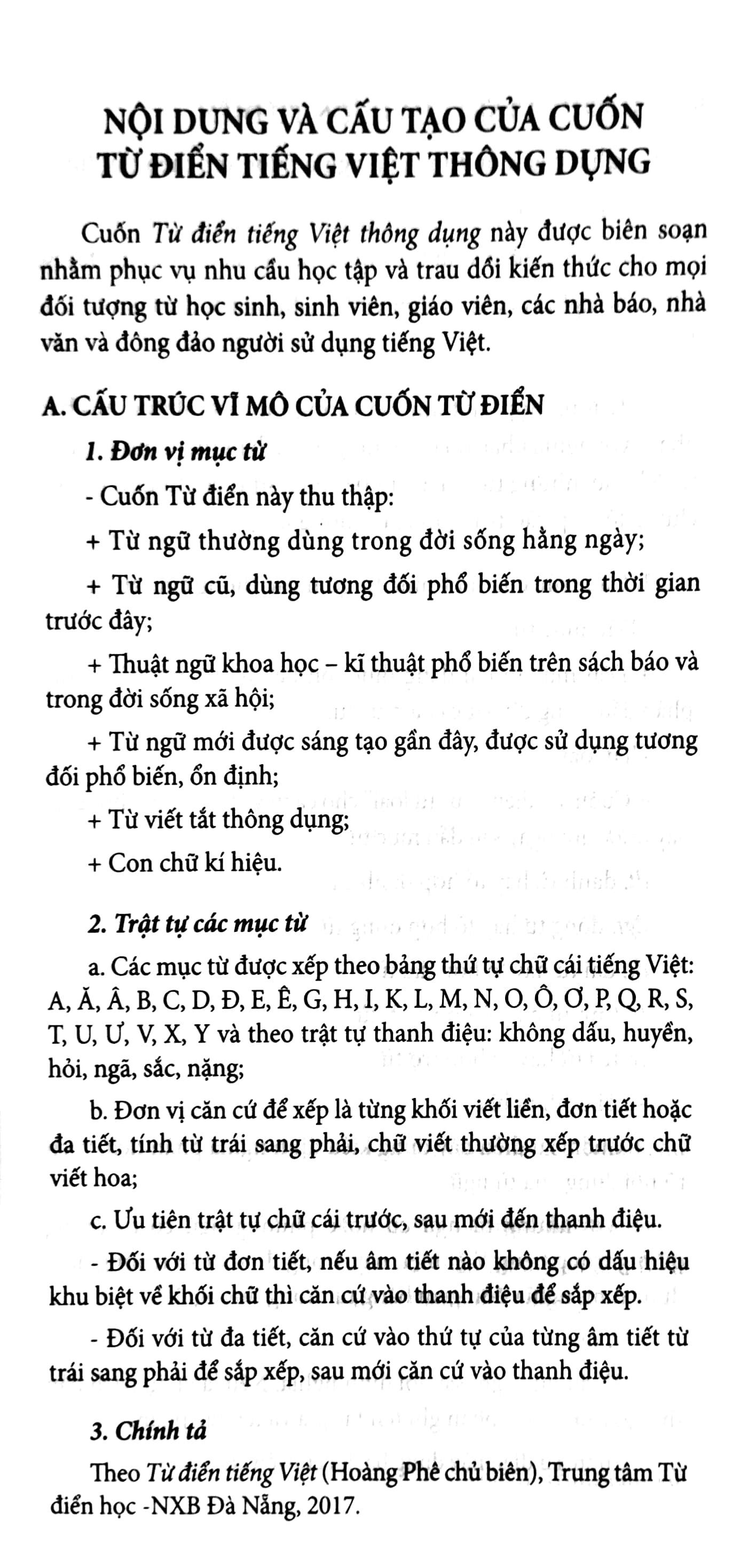 Từ Điển Tiếng Việt Thông Dụng - Tái Bản Khổ To