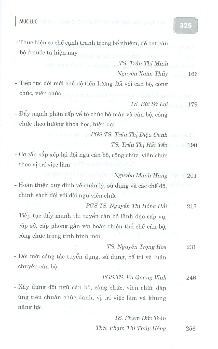 Xây dựng nền công vụ liên thông, thống nhất, chuyên nghiệp, trách nhiệm, năng động và thực tài