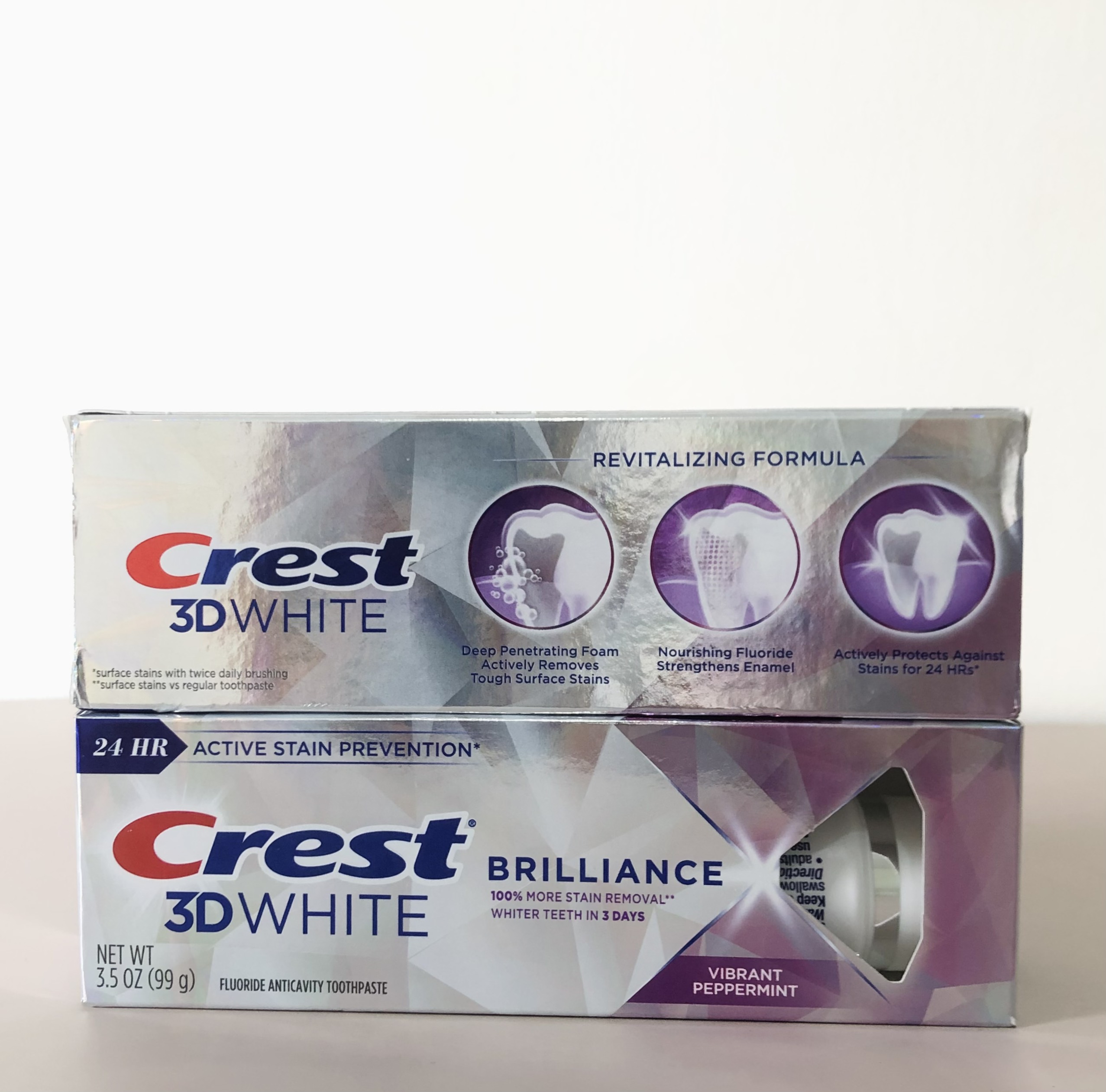 Kem Đánh Răng Crest 3d White Brilliance Vibrant Peppermint 99g Nhập Mỹ