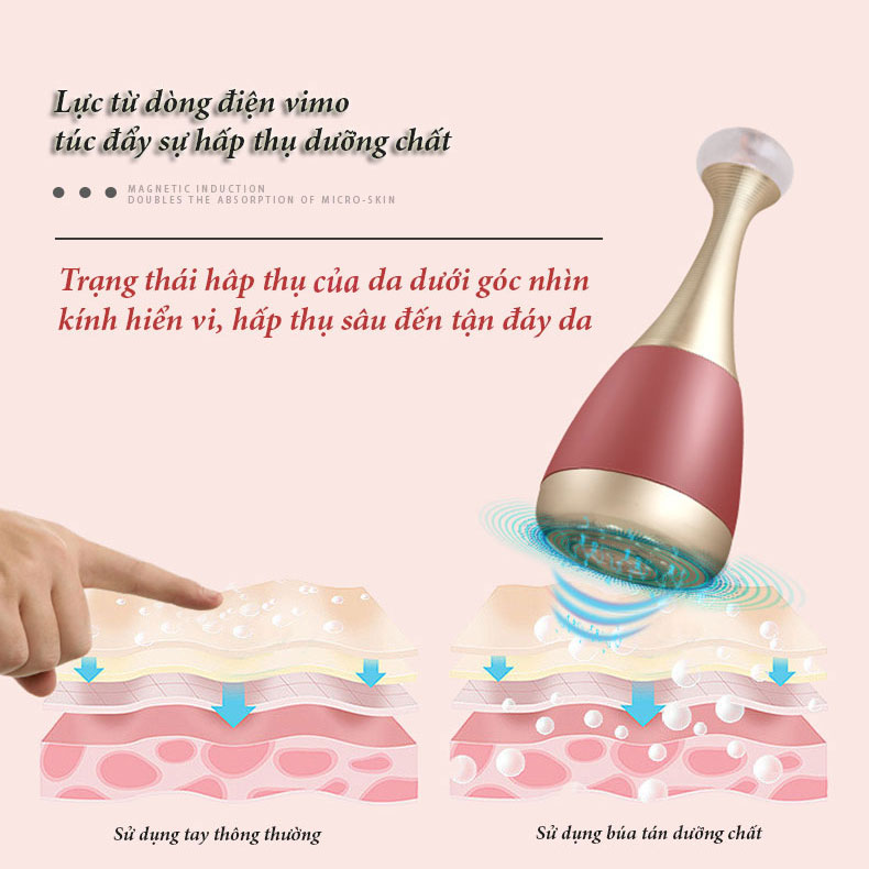 Máy Đẩy Tinh Chất Từ Tính Dưỡng Da K-SKIN, Tăng Cường Hấp Thụ Tinh Chất Và Dưỡng Chất, Rung Cảm Ứng Massage Chống Lão Hóa Da Mặt Và Làm Mờ Nếp Nhăn, Hàng Chính Hãng