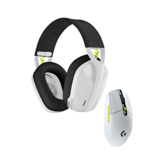 Bộ Chuột - Tai nghe Logitech Lightspeed Wireless Combo Gaming Đen-Trắng - Hàng Chính Hãng