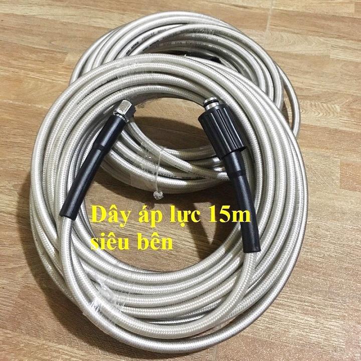 Dây rửa xe 15m Dây rửa xe áp lực cao ren 22