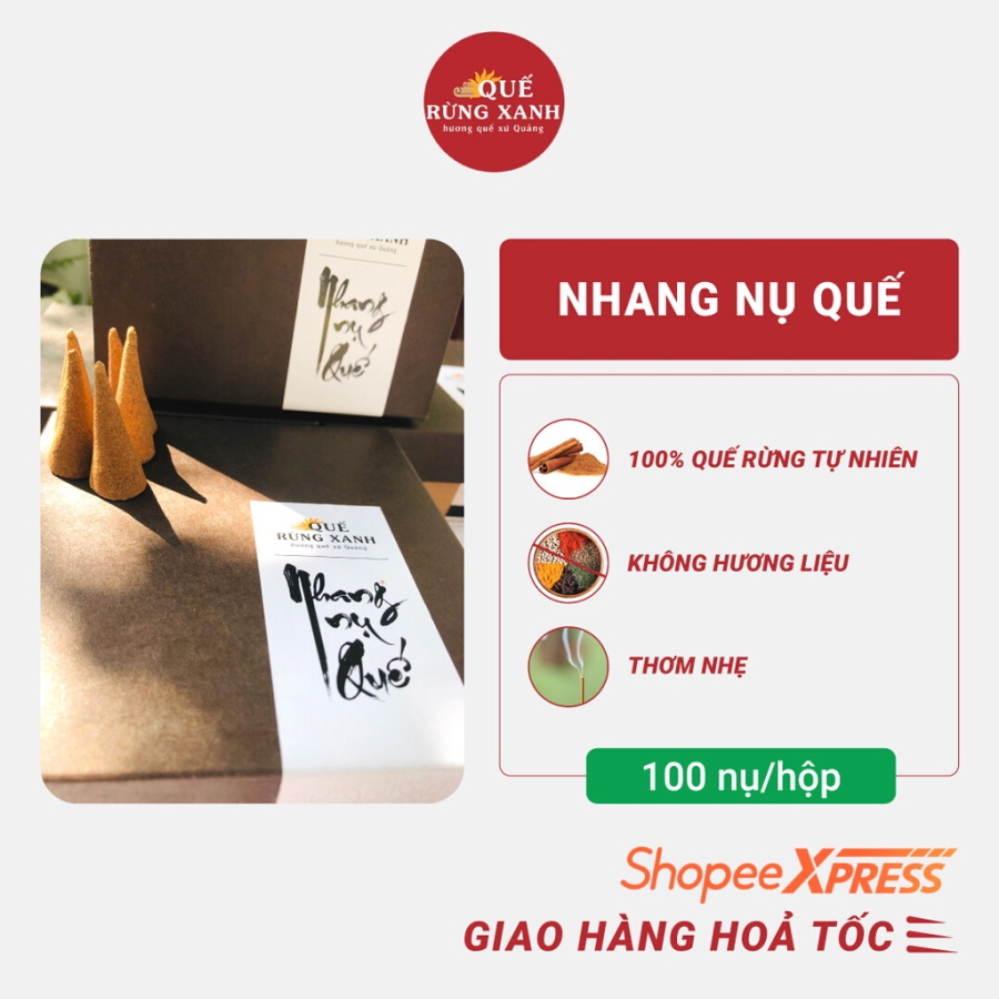 Nhang nụ Quế Rừng Xanh (Hộp 100 nụ)