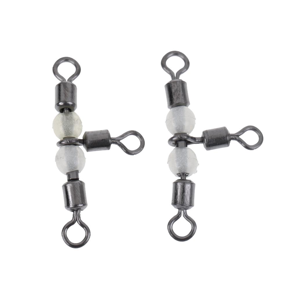 Stainless 3-WAY Terminal Tackle Rolling T Swivel Lure Fishing Tool 16mm