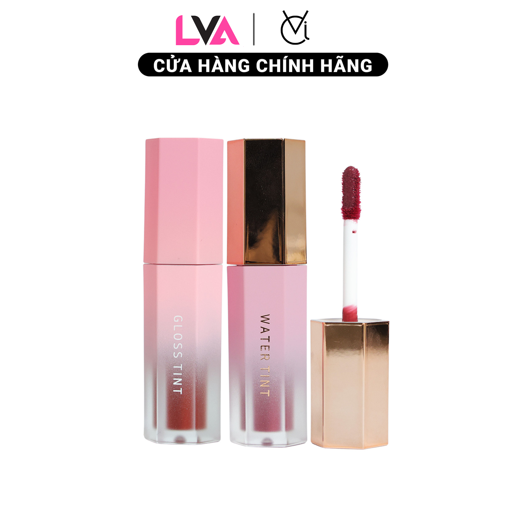 Son Tint bóng, siêu lì, căng mọng môi Hàn Quốc Gloss/Water Tint Vic