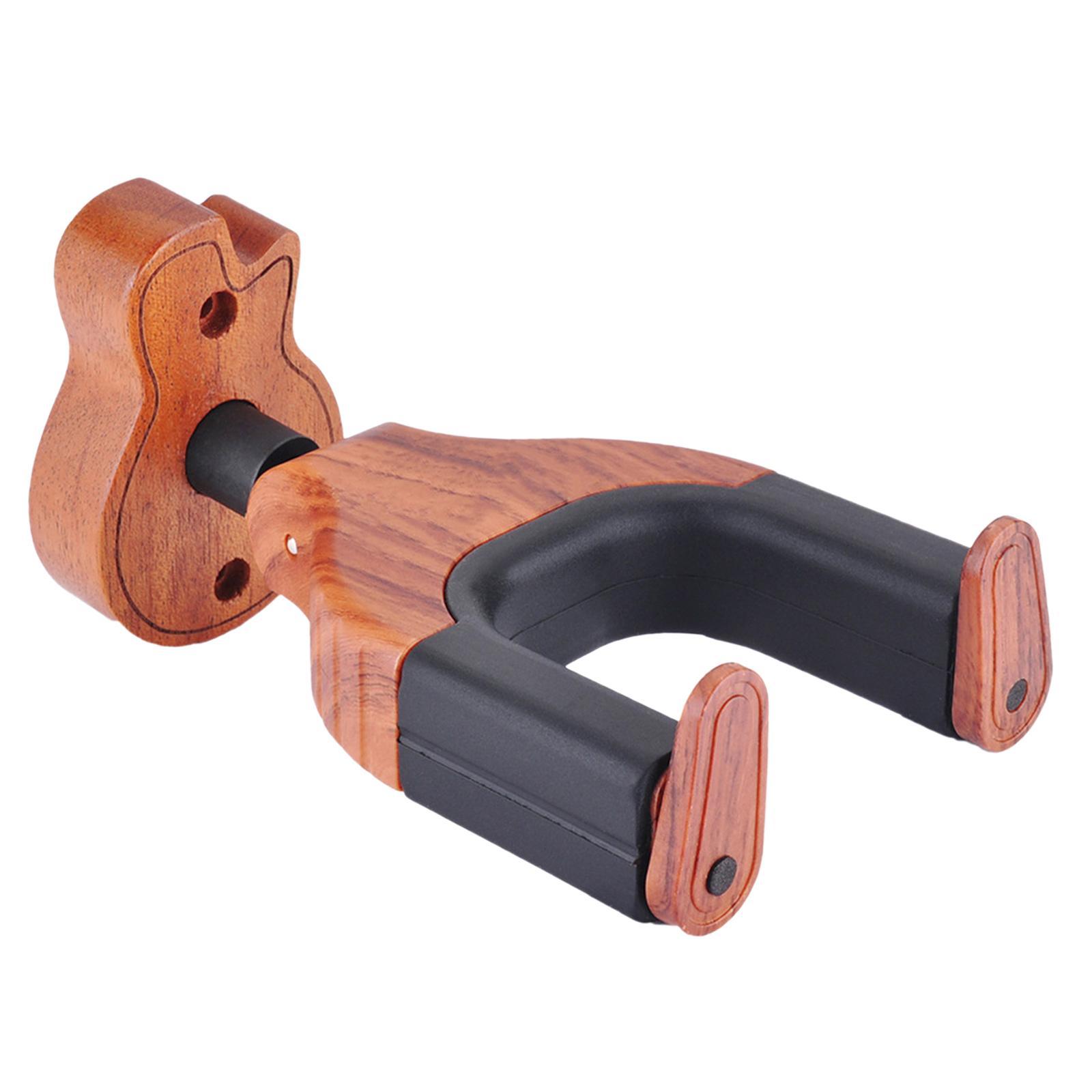 Guitar Holder, Guitar Hook, Easy to Install Guitar Support Guitar Display Professional Wood Non Slip Wall Mount Guitar Hanger, Guitar Stand