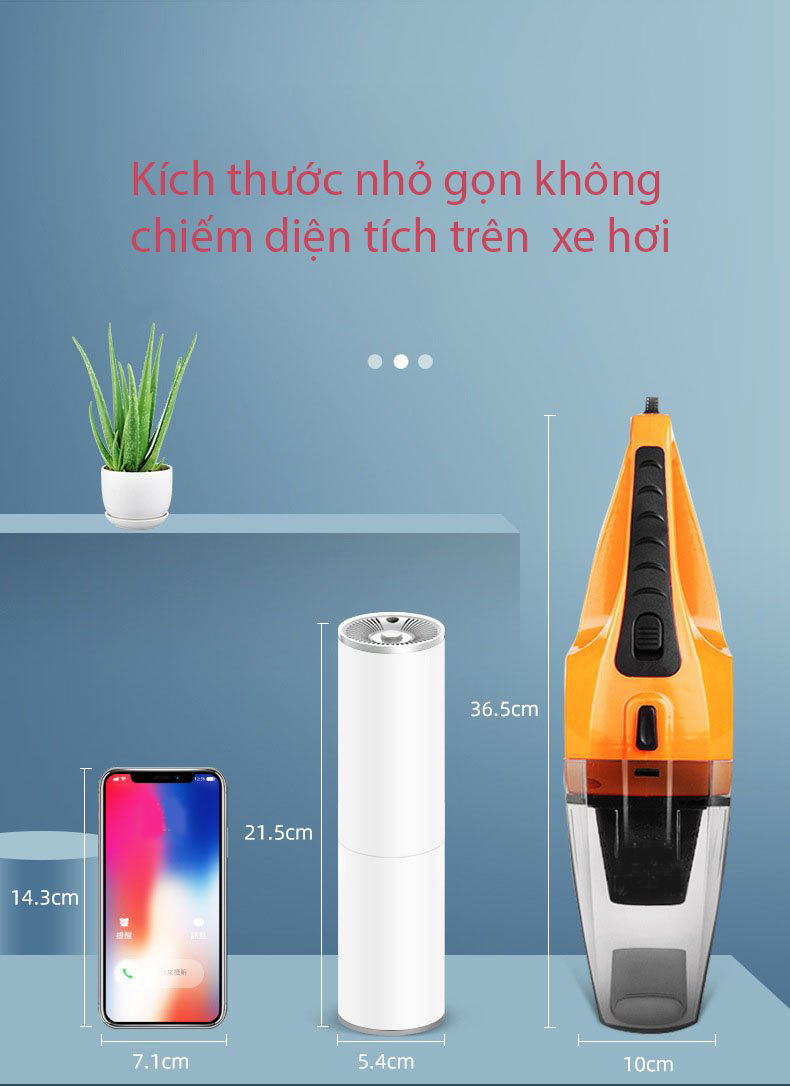 Máy hút bụi dùng cho oto ô tô dùng tẩu 12V tuy nhỏ nhưng khỏe D606