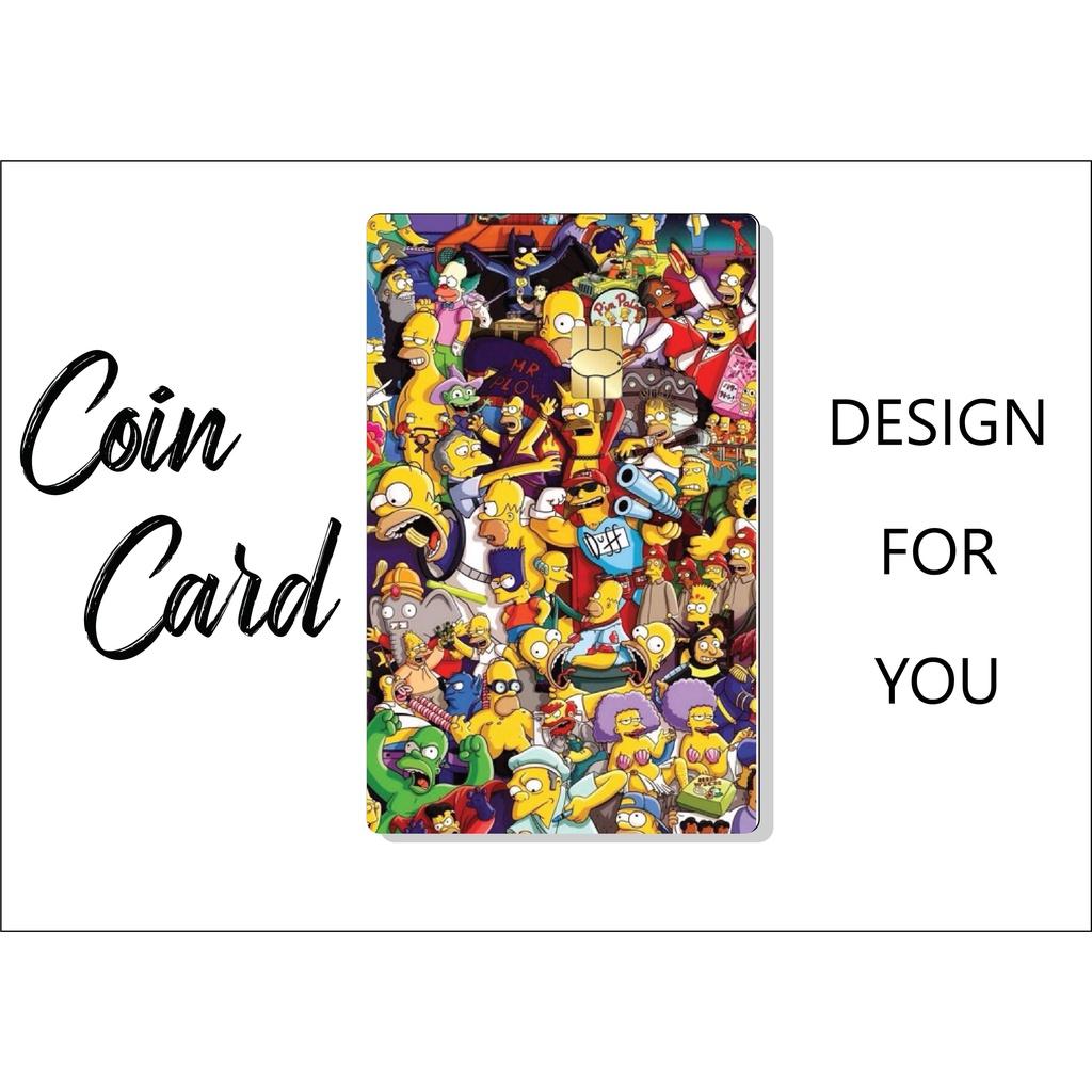 Sticker dán Thẻ ATM, Debit ,Thẻ Từ, Thẻ Chung Cư hình SIMPSONS comic