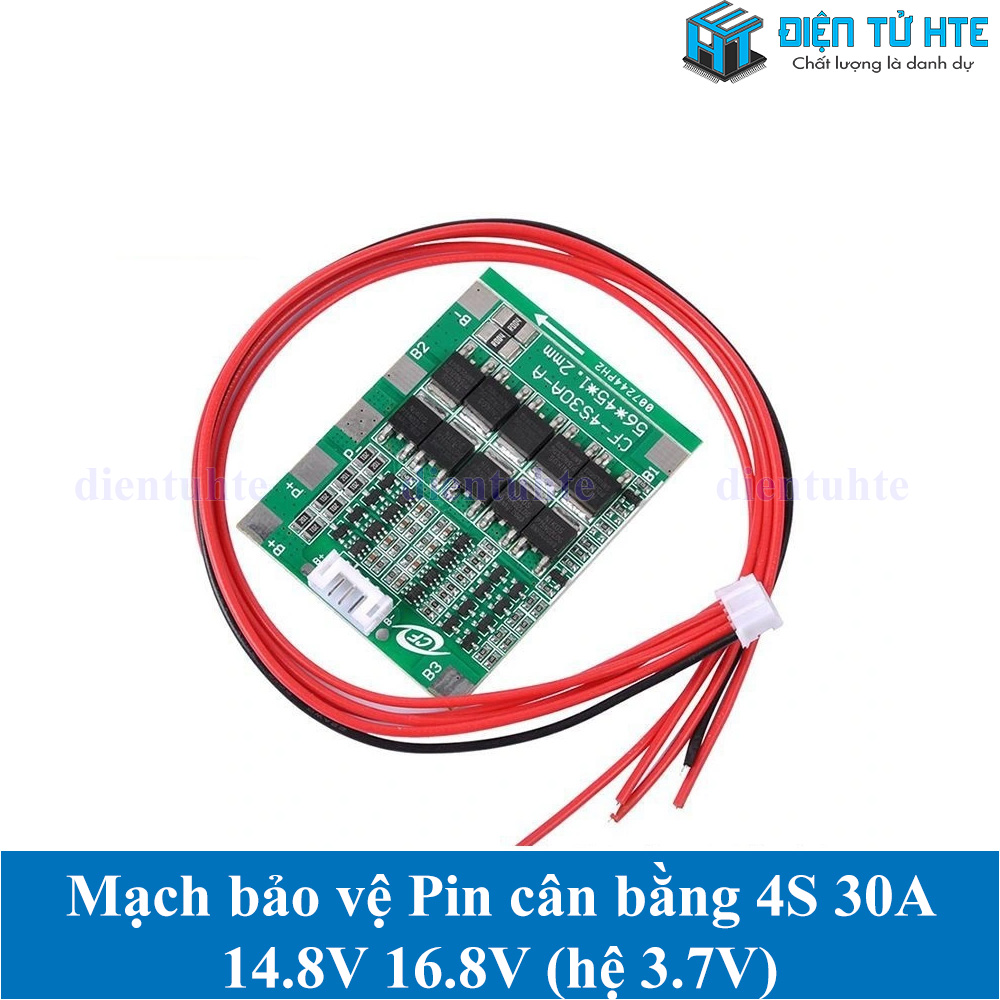 Mạch bảo vệ Pin cân bằng 4S 14.8V 16.8V 30A (Hệ 3.7V)