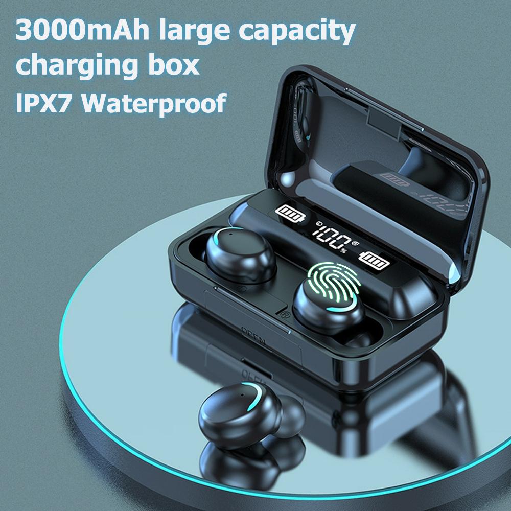 3000MAh Bluetooth Tương Thích Tai Nghe HiFi Bass Stereo Không Dây Tai Nghe Loại Bỏ Tiếng Ồn Tai Nghe Nhét Tai Có Mic Tai Nghe Nhét Tai Quà Tặng Tốt Nhất