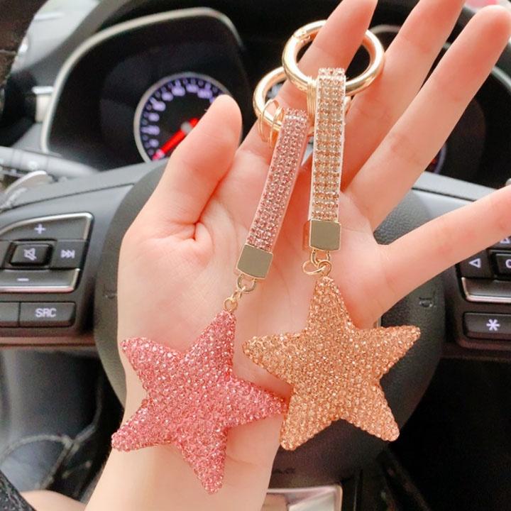 Móc Chìa Khóa Đính Đá Hình Ngôi Sao - Đẳng cấp