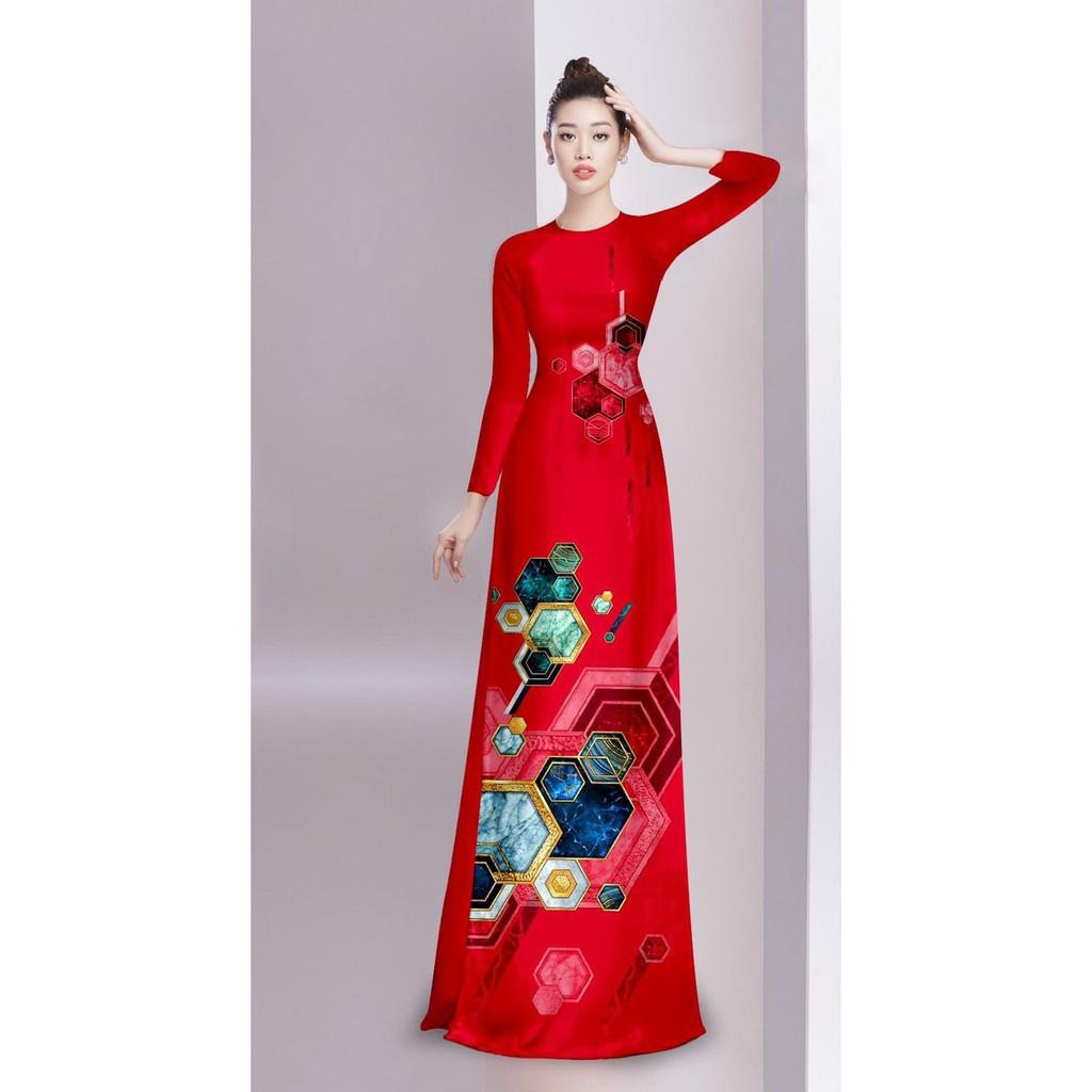 Áo Dài In 4D Họa Tiết Đẹp ( Không kèm quần) - QA00105