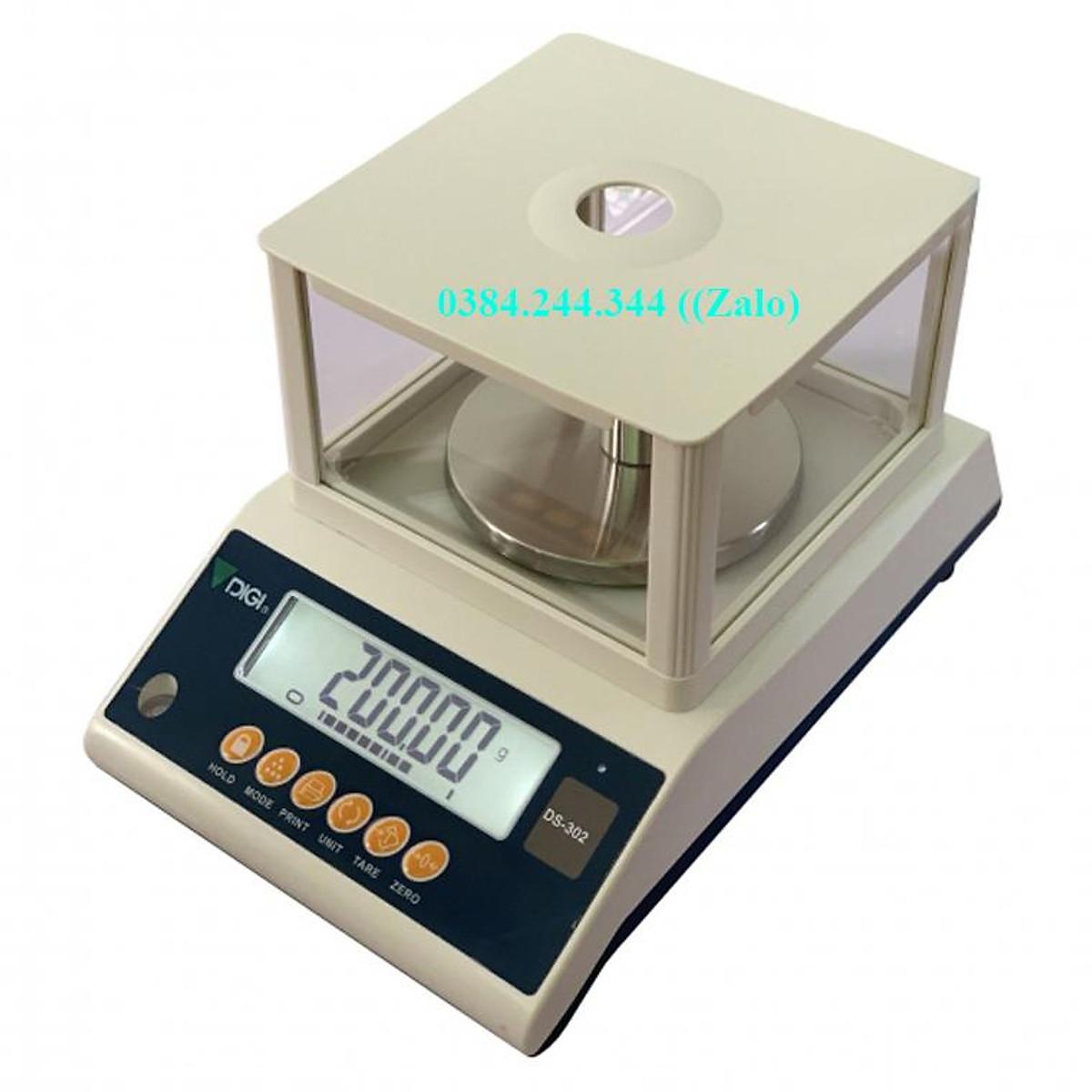 Bộ sản phẩm cân điện tử kỹ thuật 2 số lẻ Digi DS mức cân tối đa 600g, độ chia 0.01g kết nối với màn hình hiển thị phụ