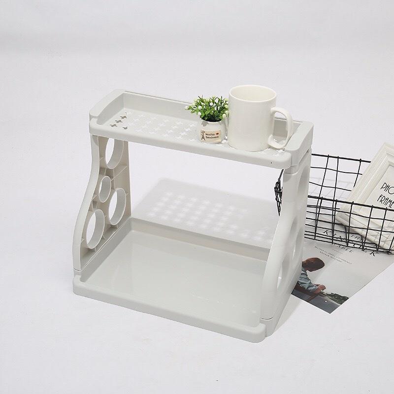 Kệ Gia Vị Nhà Bếp 2 Tầng Kệ Để Đồ Nhà Bếp Sạch Sẽ Gọn Gàng