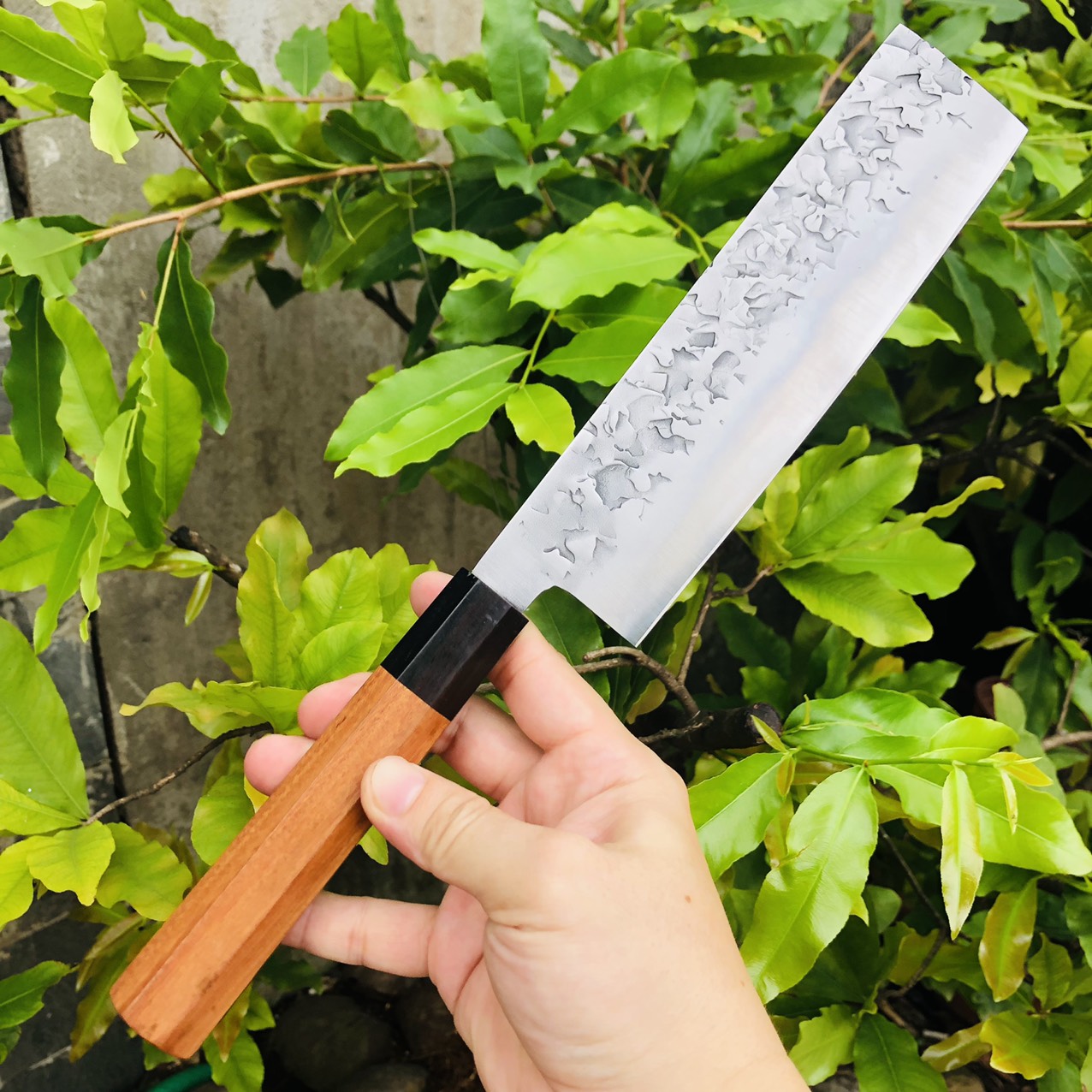 Dao thái lưỡi hình chữ nhật Akatenki Nhật dài 32cm, dày 2.5ly, cán gỗ tự nhiên rất sắc bén