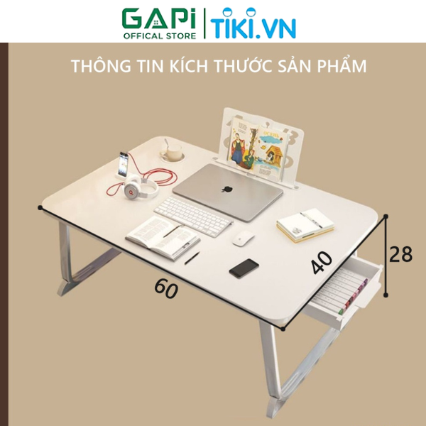 Bàn học ngồi bệt, bàn làm việc đa năng gấp gọn dễ dàng di chuyển thương hiệu GAPI - GN64