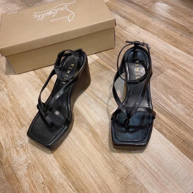 GIÀY SANDAL XUỒNG DÂY XỎ ĐẾ CAO 7P SIZE 35 ĐẾN 39