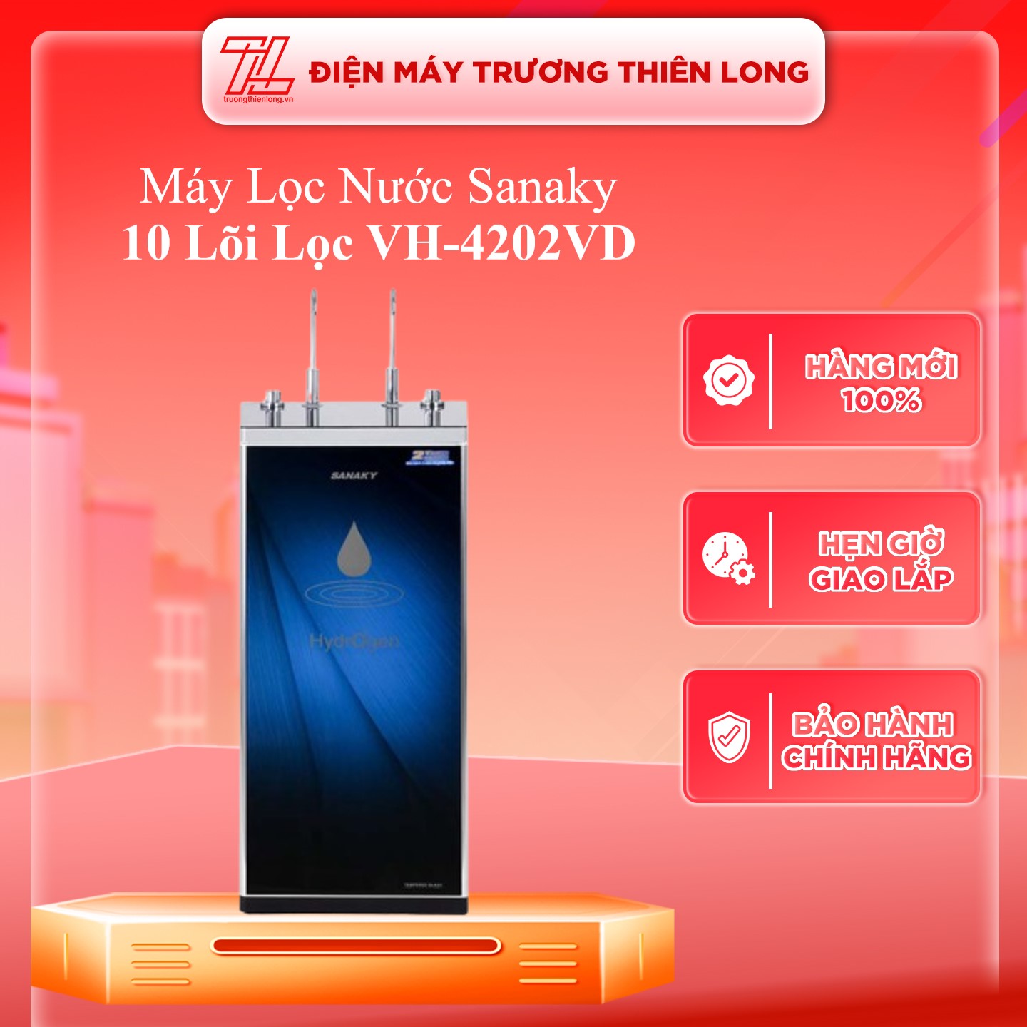 MÁY LỌC NƯỚC RO NÓNG NGUỘI SANAKY VH-4202VD - Hàng chính hãng