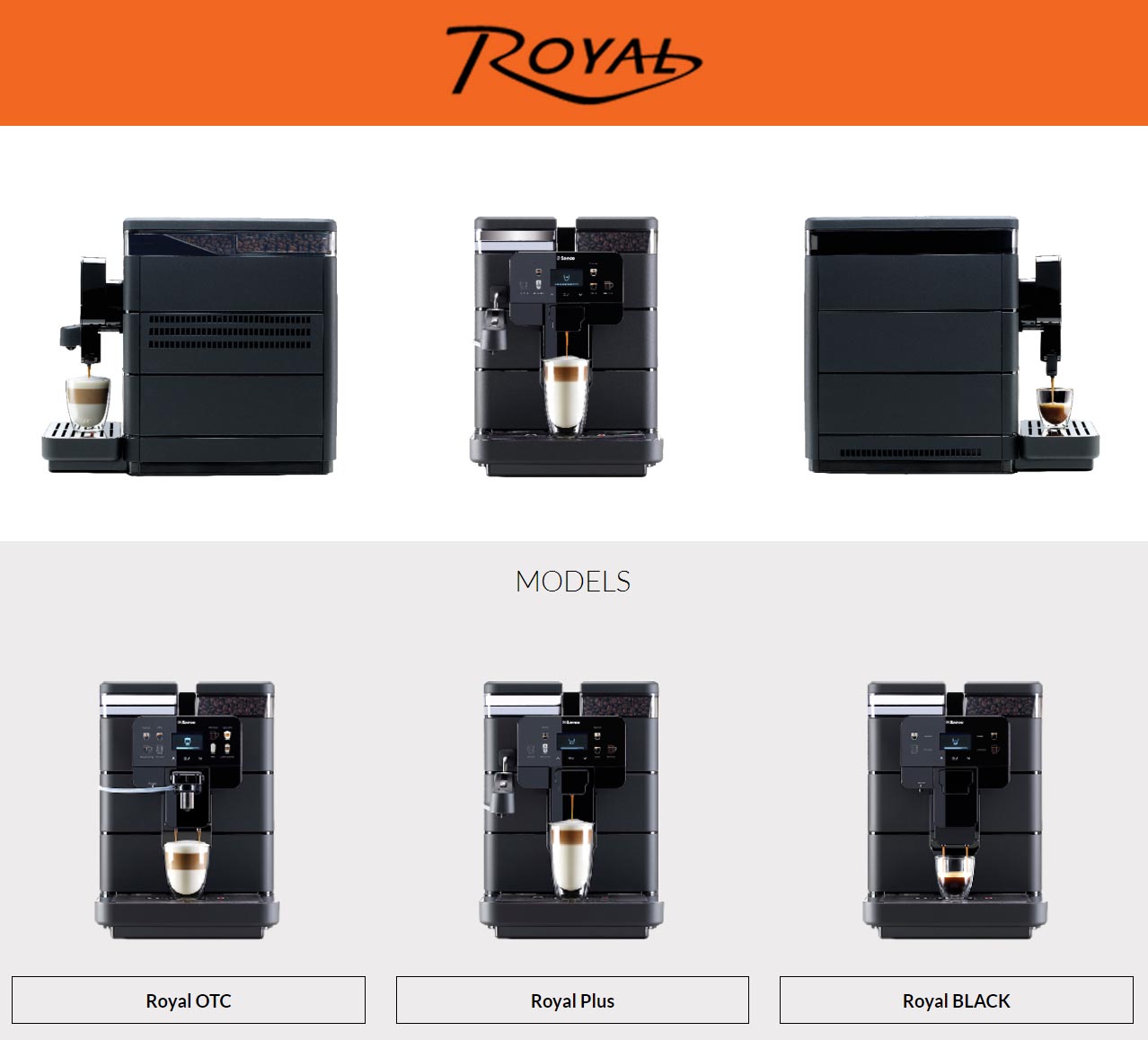 Máy pha cà phê tự động Saeco Royal OTC - Hàng chính hãng