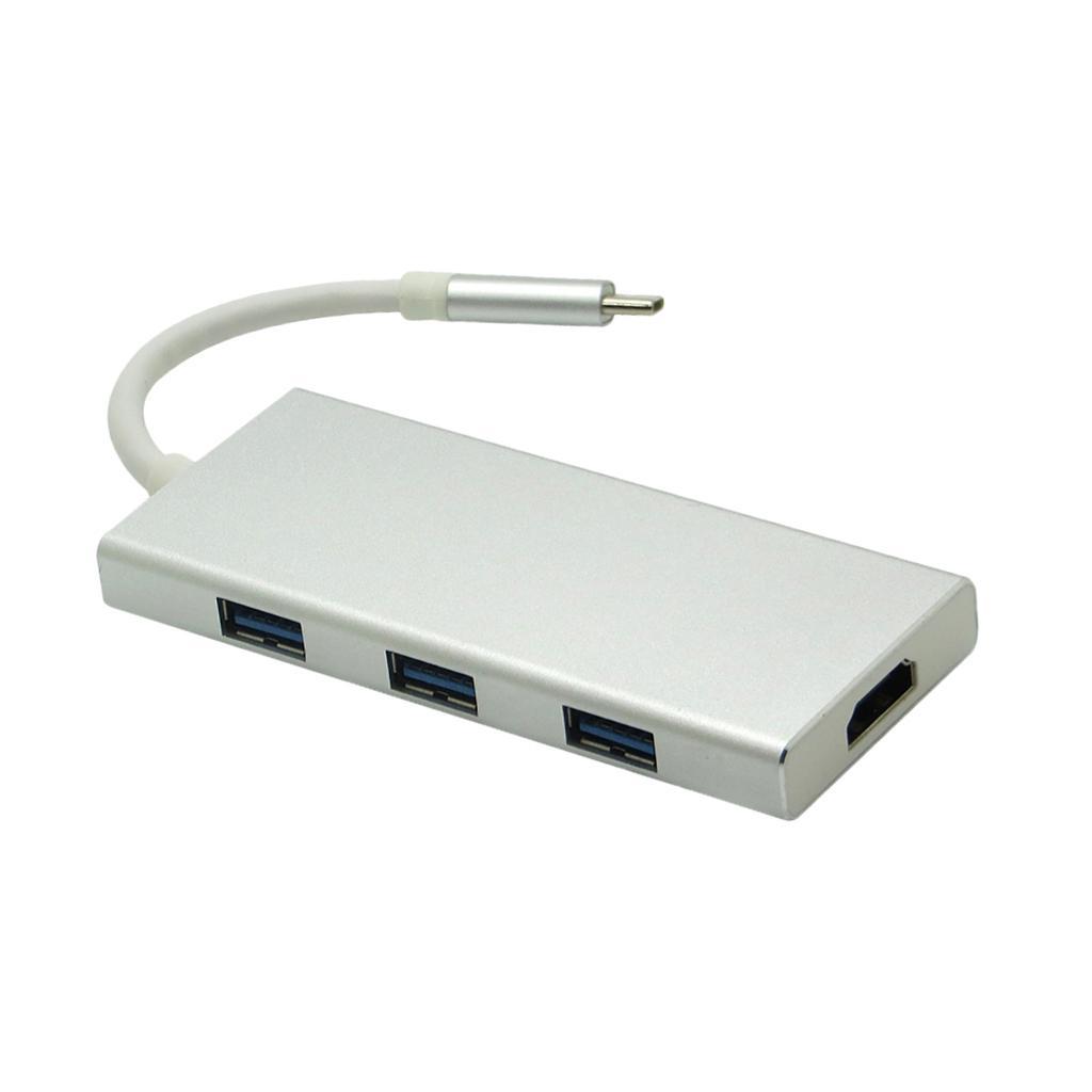 7 in 1 Type C to HDMI Hub Charging Card Reader USB 3.0 SD TF Adapter