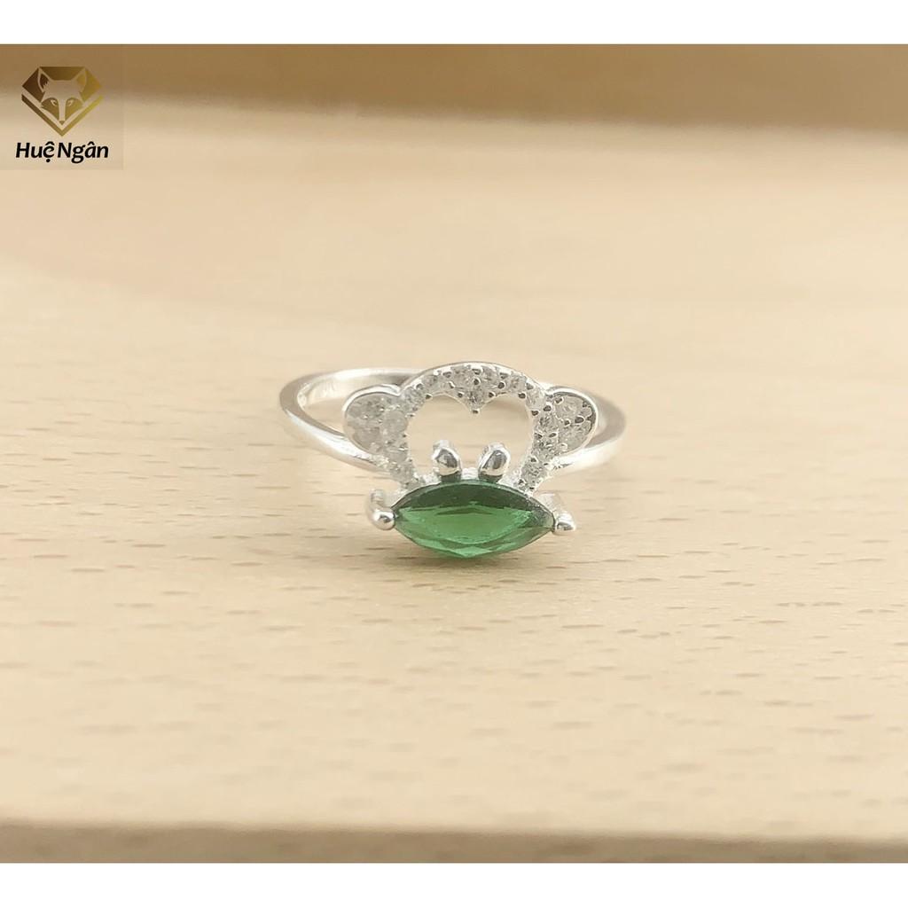 Nhẫn bạc Ý 925 Huệ Ngân -Khỉ con Ngộ Nghĩnh RR1342