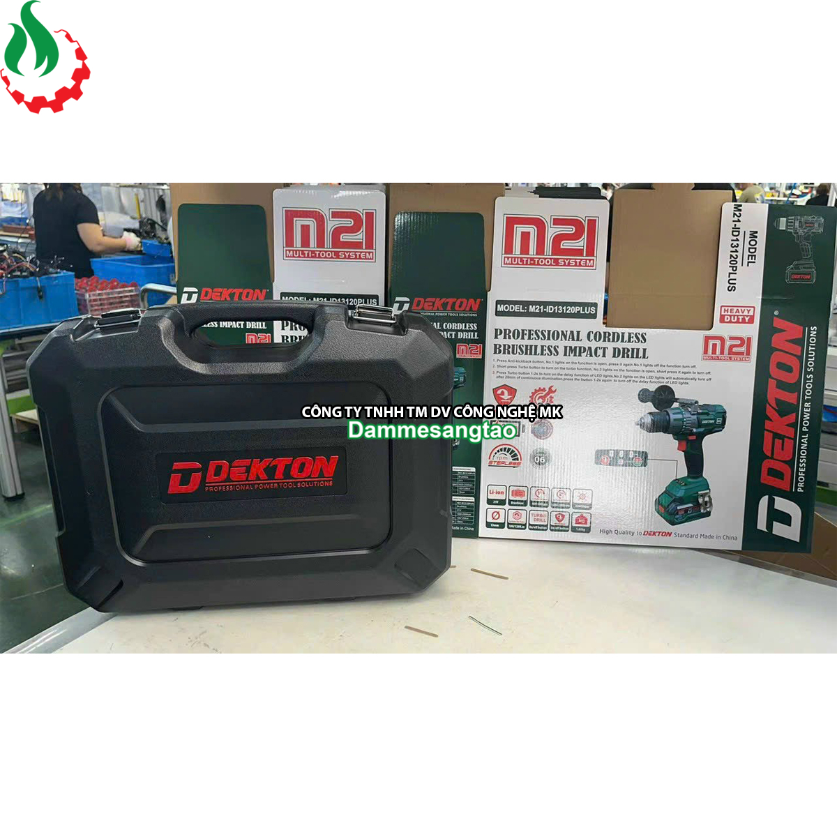 Máy khoan pin 21V Dekton M21-ID13120Plus 120Nm