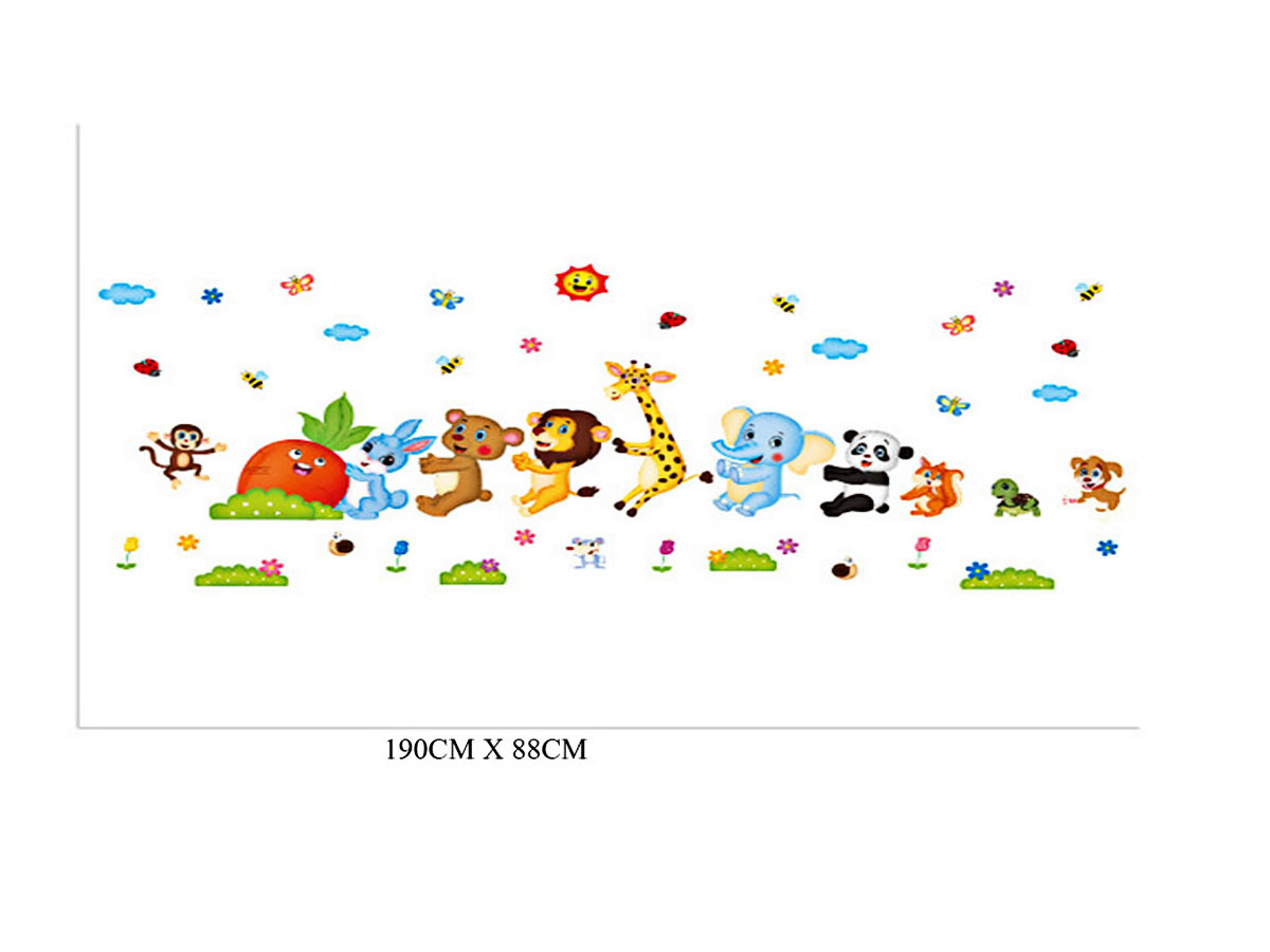 Decal dán tường thỏ nhổ củ xl8221