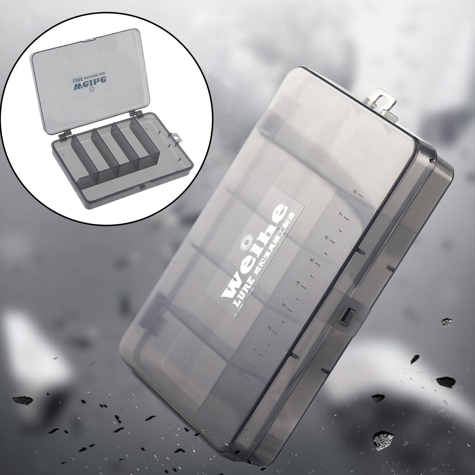 Fishing Tackle Box Organizer, Gear Case Container, Boat Fishing Storage Case, Fishing Equipment for Lures, Worms, Beads, Jigs, Hooks