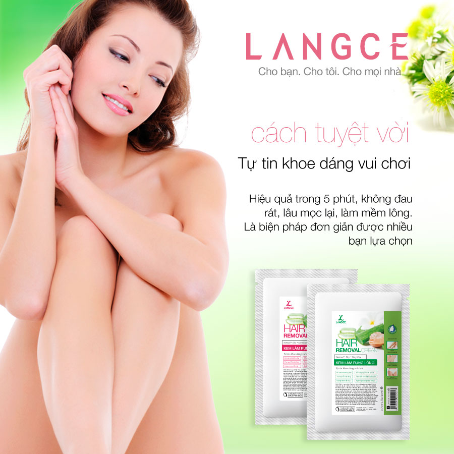 Cream 24k Trắng Da, Giữ Ẩm Chống Lão Hóa 50ml TẶNG Kem Làm Rụng Lông Trắng Da 20ml LANGCE
