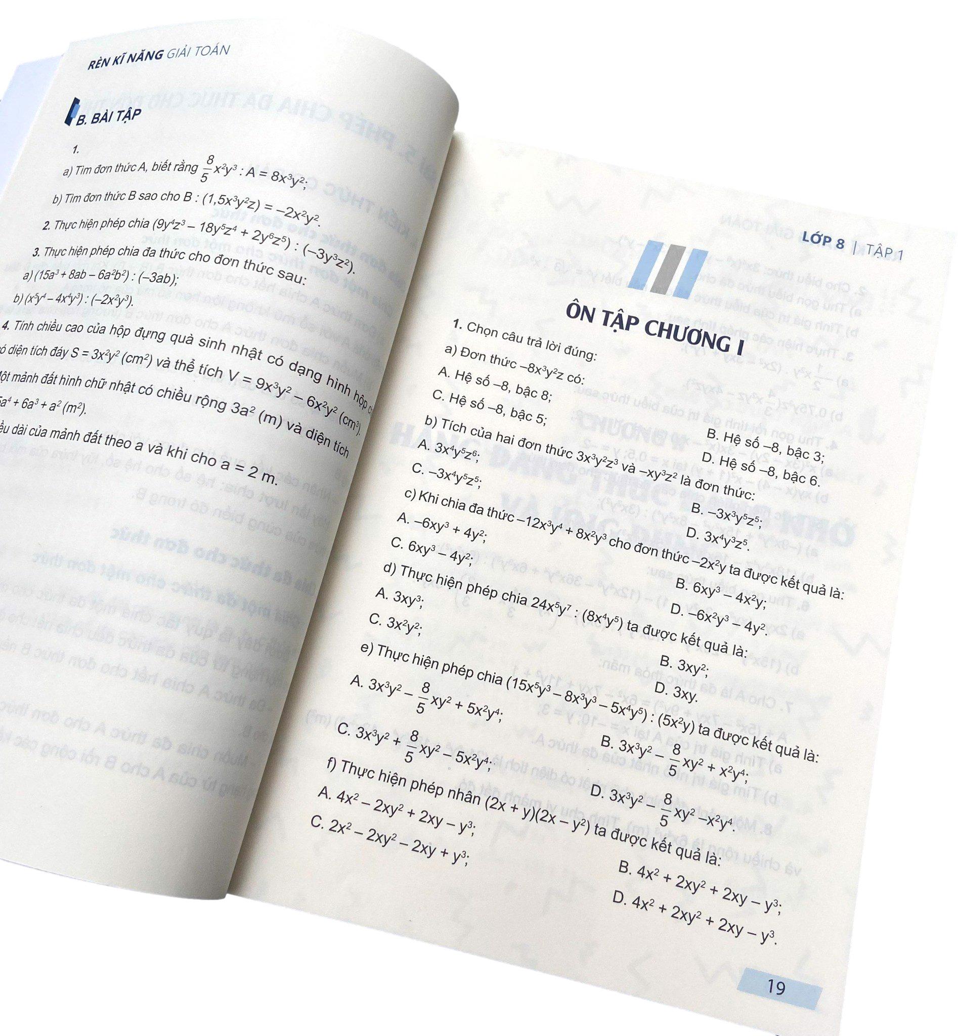 Rèn Kĩ Năng Giải Toán Lớp 8 - Tập 1