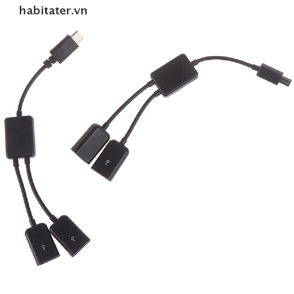 Bộ Chia Cổng Micro usb / type c Sang 2 otg