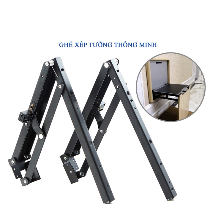 Phụ kiện xếp tường chuyển đổi thành kệ giá đỡ, ghế