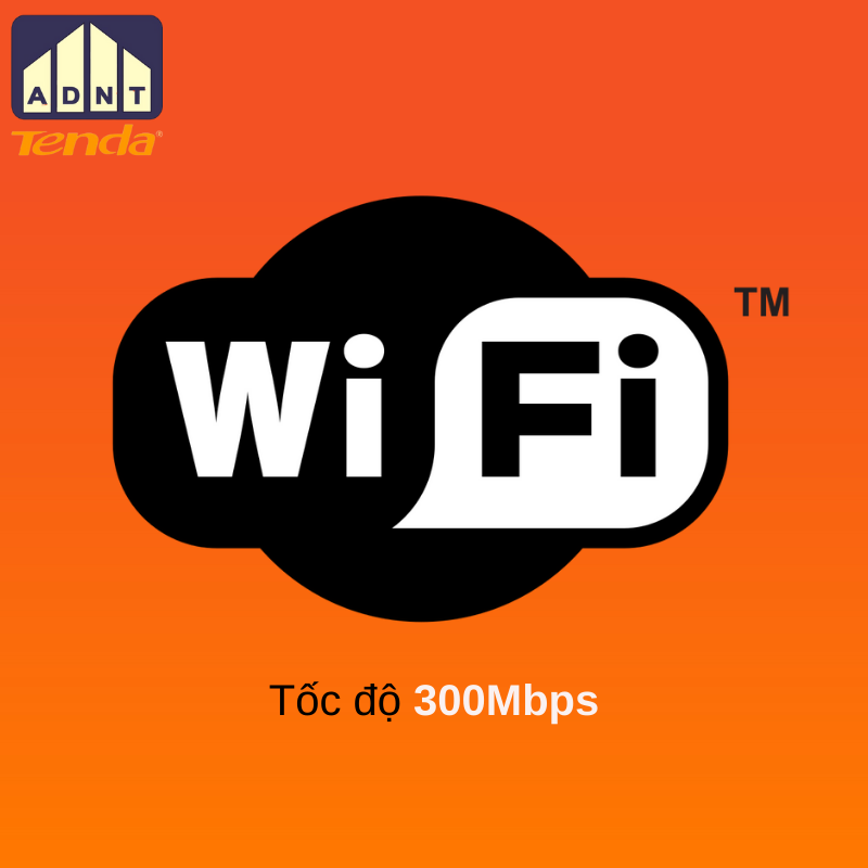 USB wifi bộ thu sóng wifi tốc độ 300 Mbps Wireless U3 Tenda hàng chính hãng