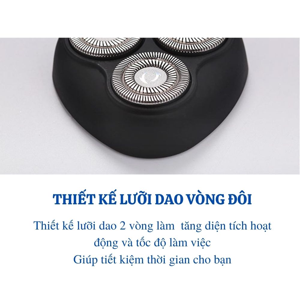 Máy cạo râu đa năng 3 trong 1 bản nâng cấp LANITH ES178 – Sử dụng pin sạc 1200Am thân thiện môi trường