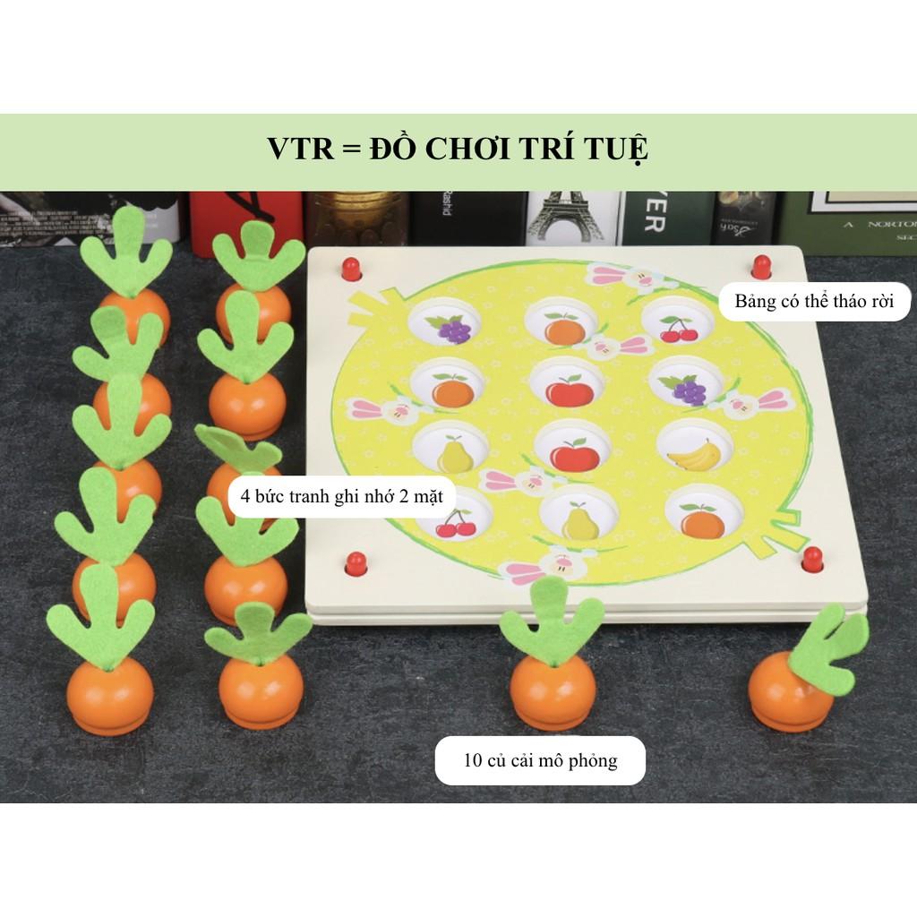 Bộ bàn cờ ghi nhớ cà rốt - luyện trí nhớ cực đỉnh