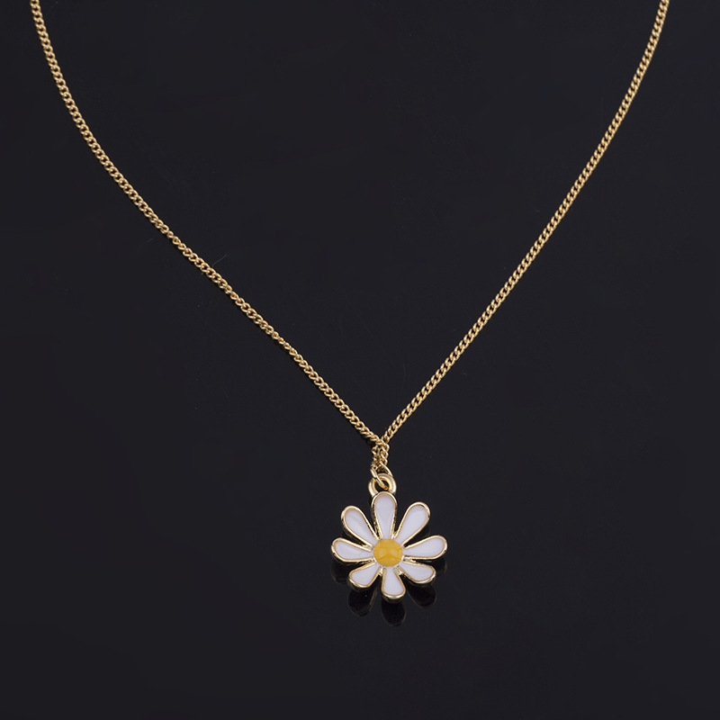 Dây chuyền vòng cổ hoa cúc hoạ mi đơn giản nhẹ nhàng thanh lịch cho bạn nữ