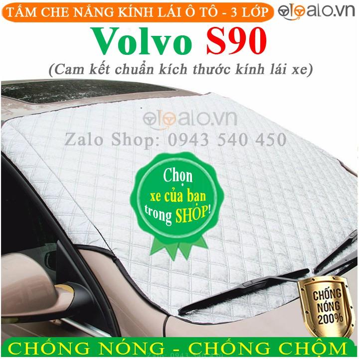 Tấm che chắn nắng kính lái dành cho ô tô Volvo S90 CAO CẤP 3 Lớp Chắn Nắng Cản Nhiệt | OTOALO