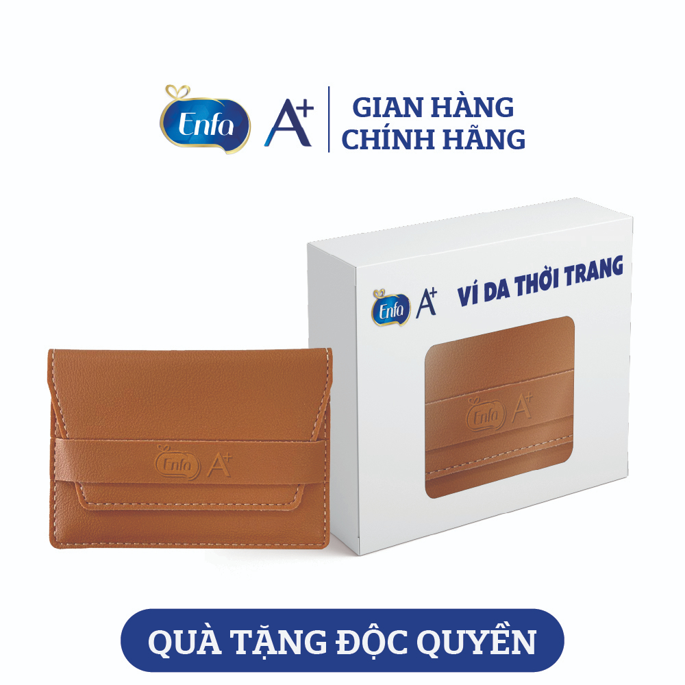 Hình ảnh [Quà tặng Enfa] Ví da Enfa