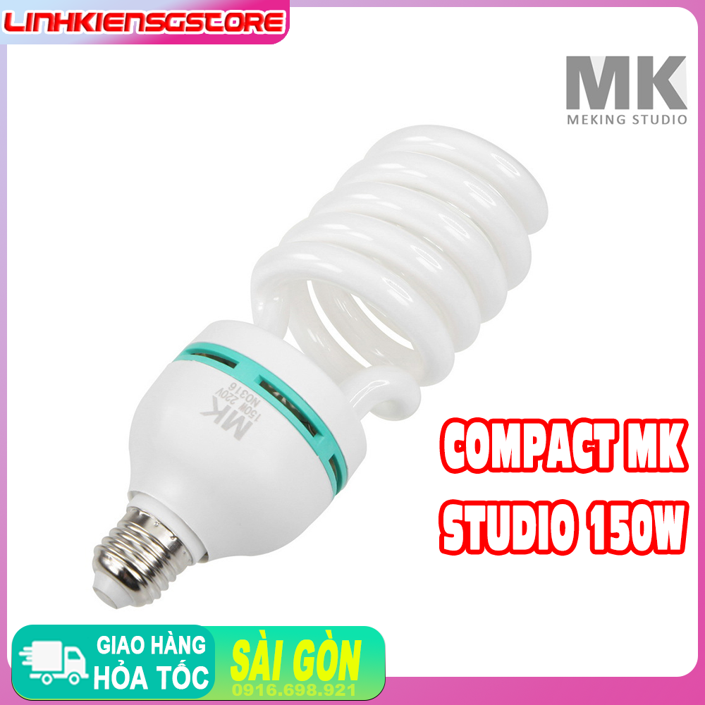 Bóng đèn compact highlight MK 150W / 5500K hỗ trợ quay phim , chụp ảnh studio chống chói ,tiết kiệm