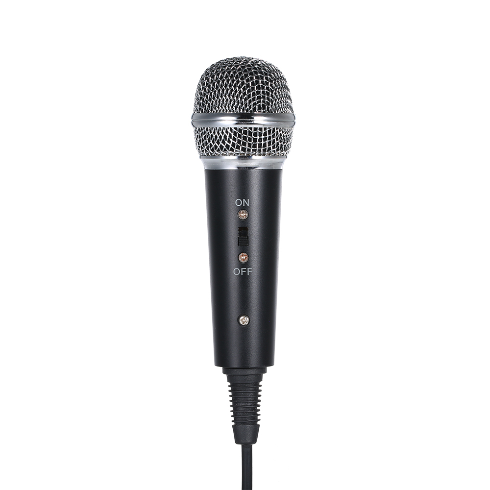 Micrô Thu Giọng Hát Karaoke Âm Thanh 3,5 Mm Có Chân Đế Cho Điện Thoại PC