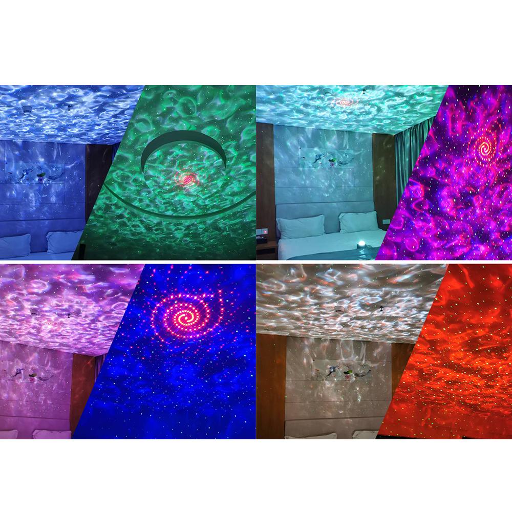 Đèn chiếu ánh sáng LED 2 trong 1 và máy nghe nhạc có điều khiển từ xa