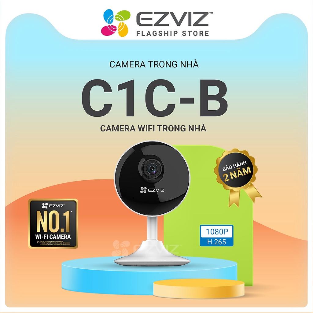 Camera Wifi Trong Nhà Ezviz C1C-B 1080P nhỏ gọn siêu nét, đàm thoại 2 chiều - hàng chính hãng