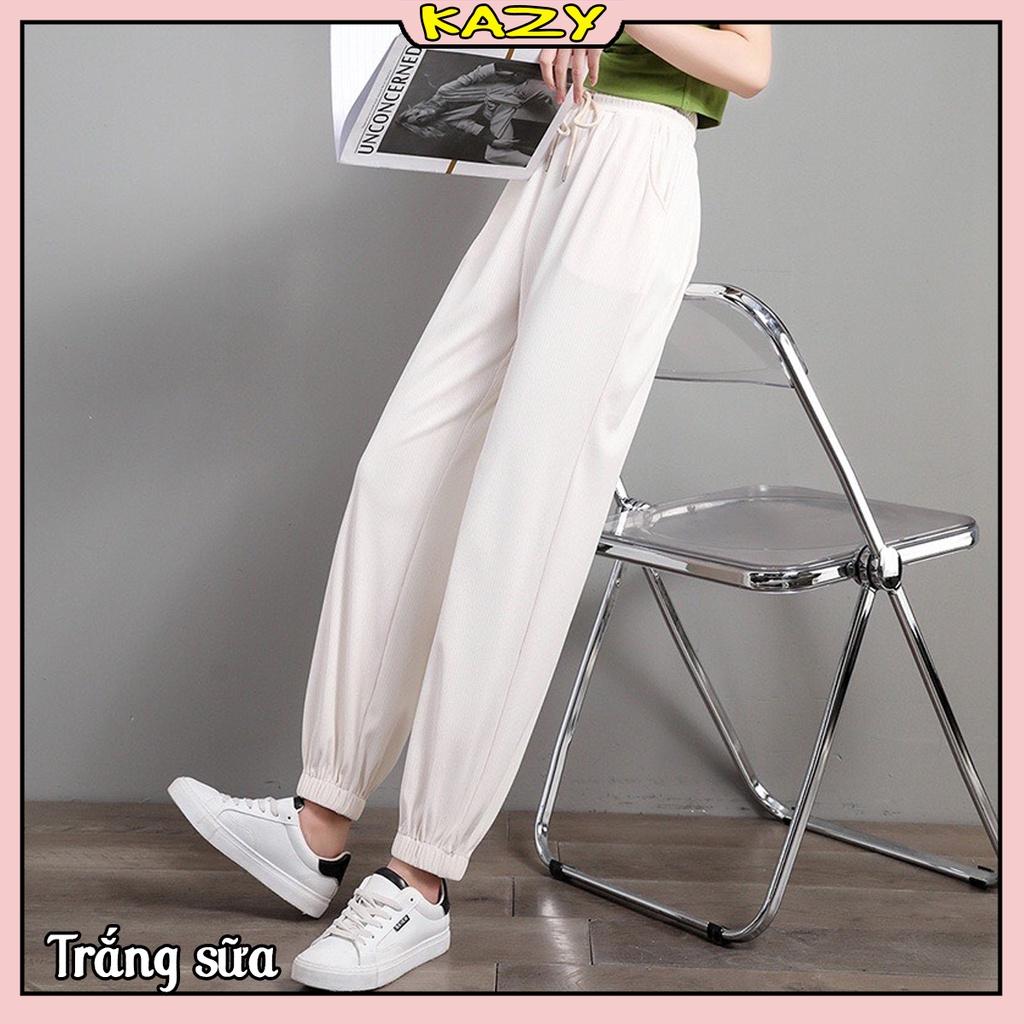 Quần jogger nữ bo chun siêu đẹp KAZY STORE Q007