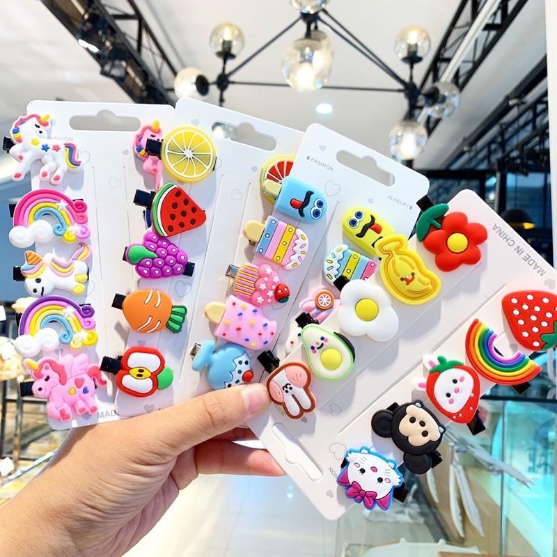 Set 10 kẹp tóc dễ thương cho bé