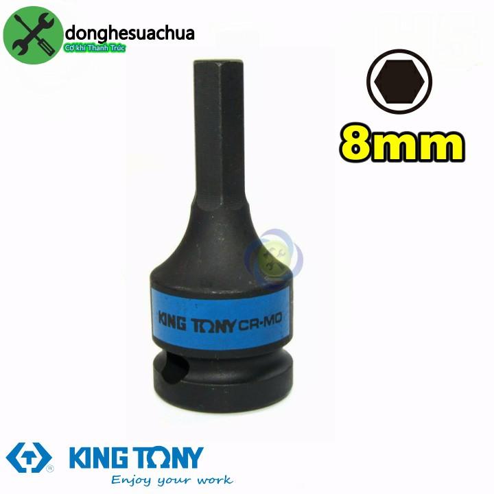 Đầu tuýp đen lục giác 8mm Kingtony 405508 loại 1/2