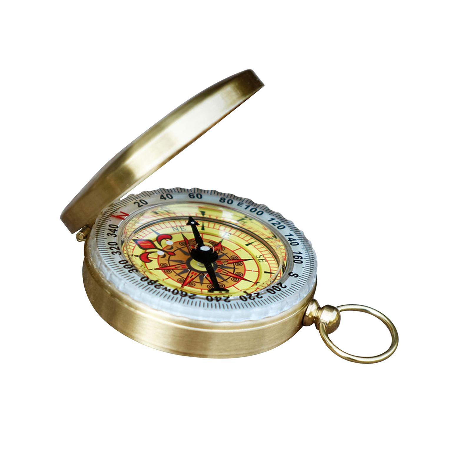 Camping Survival Compass Copper Compass for Climbing Outdoor Activities
