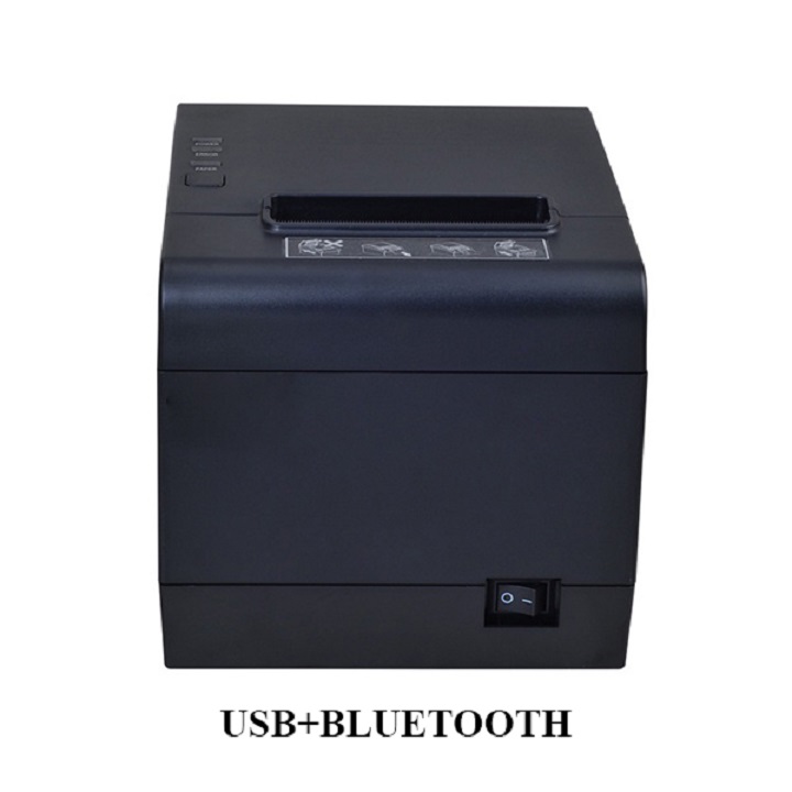 Máy In Bill, In Hóa Đơn Nhiệt Xprinter XP-808 USB + BLUETOOTH Khổ In 80mm TẶNG KÈM CUỘN GIẤY K80-80- HÀNG CHÍNH HÃNG