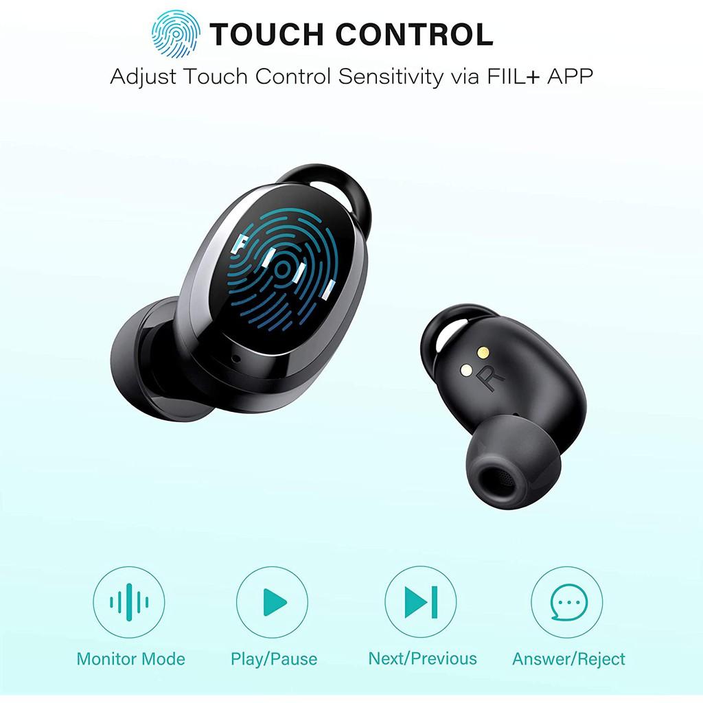 Tai nghe True Wireless FIIL T1XS - Hàng chính hãng | Bluetooth 5.0, Micro kép lọc ồn, Pin 24 giờ