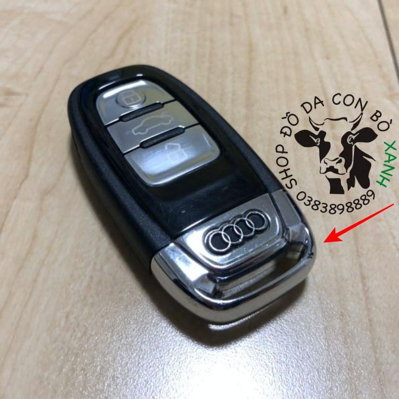 Bao da dành cho chìa khoá Audi A3, A4, A5, A6, A7, A8, A4L, A6L, Q5, Q7 handmade da thật 001